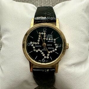 Lone Star Black and Gold Watch